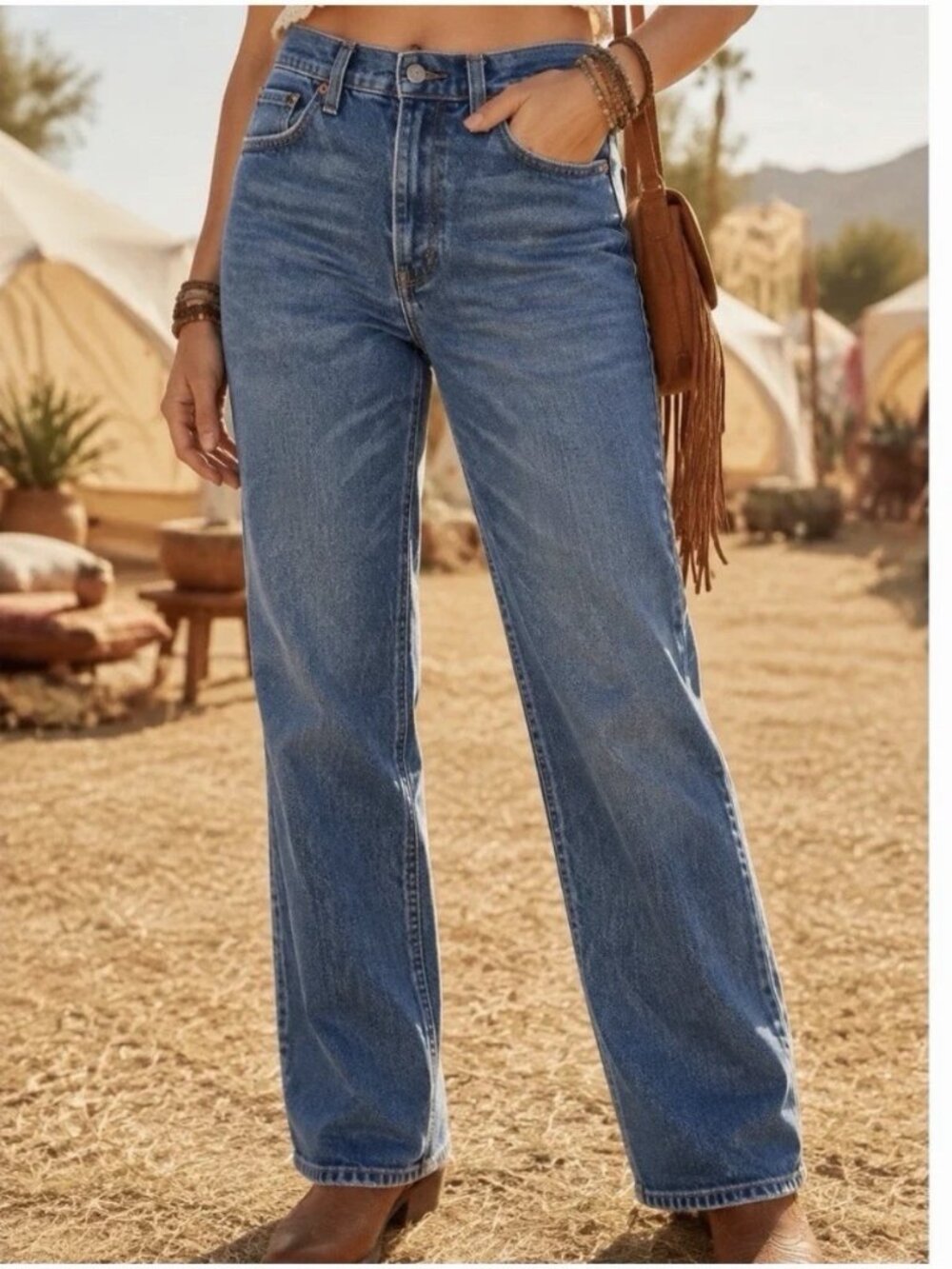 NEW Abercrombie & Fitch Jeans The 90s Straight Ultra High Rise 28/6 Womens
